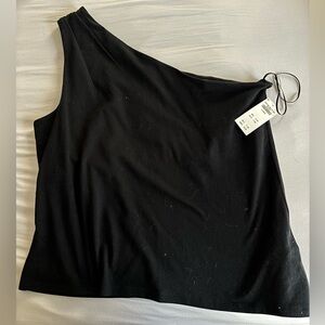 Black One Shoulder Top